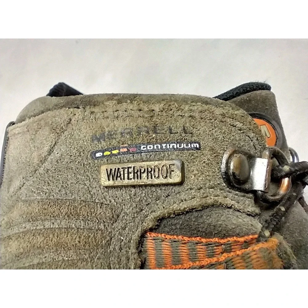 Merrell Chameleon Thermo Mid Waterproof Hiking Boot Kids 3.5 Leather Continuum‎